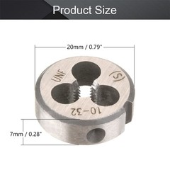 1032 UNF Round Machine Thread Right Hand Die Alloy Tool Steel 1 PCS