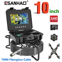196ft Sewer Camera with 512HZ Locator Pipe Inspection Camera 10.1&Prime; Monitor DVR