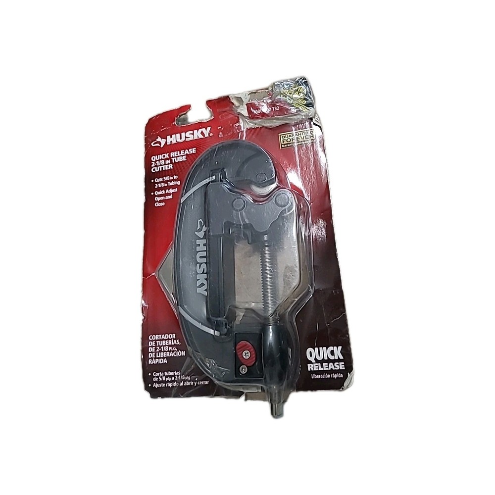 NEW Husky 2-1/8 in Quick Release Tube Cutter**missing Knob**