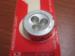Vermont American Hard Chrome Finish 4-36 Die NOS Made in USA NO 5101