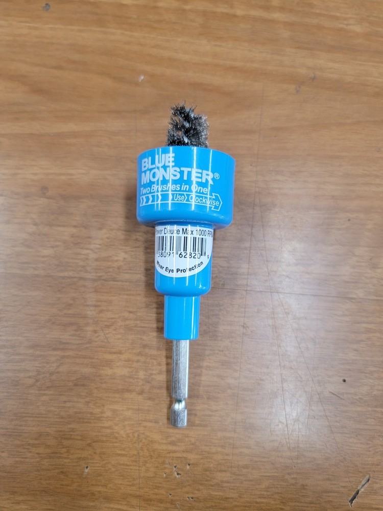 Blue Monster Power-Deuce Hand and Power Tube Cleaning Brush, 1/2&Prime; I.D. SW