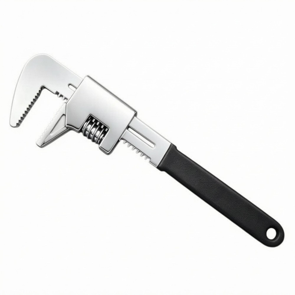 10 Inch Pipe Wrench Adjustable-Type 10-Inch Pipe Wrench Gripping and Turning