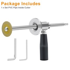 Inside PVC Pipe Cutter Tool 7&Prime;Adjustable Depth for 1-1/2&Prime; to 8&Prime; SCH40 PVC Pipe