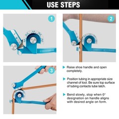 DURATECH 180 Degree Tubing Bender Blue