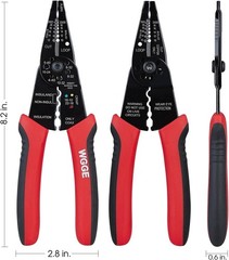 WG-015 Professional 8-inch Wire Stripper/wire crimping tool, Wire Cutter, Wire C