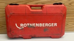 Rothenberger Supersonic 2000 Pipe Threader Electric w/ 8 Dies Ridgid &Hard Case