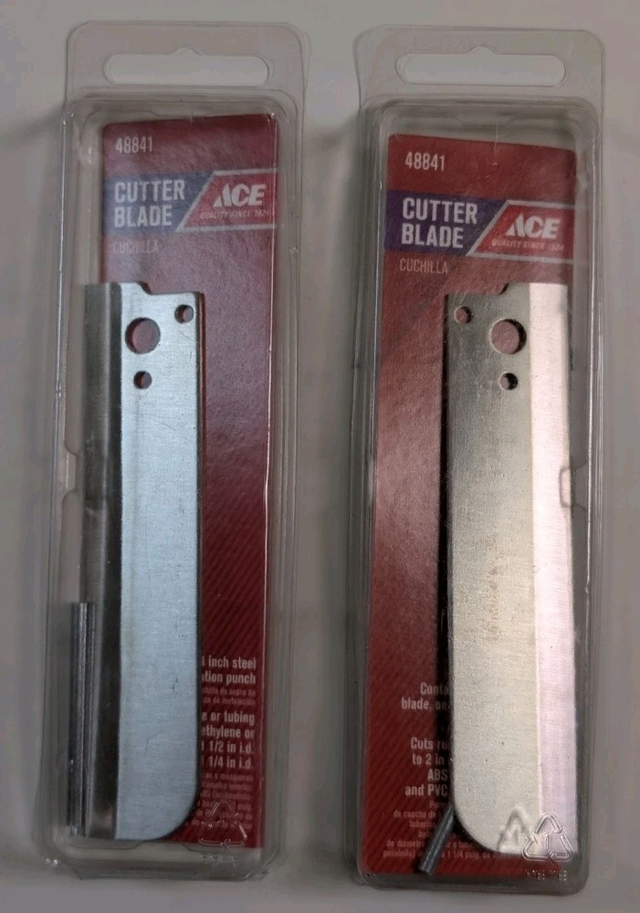 Lot Of 2 Cutter Blade&nbsp; 4&Prime; Steel Blade Installation Punch wood projects Ace 48841