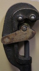 Vintage No.1 Improved Mark Mfg. Roller Pipe Tube Cutter Heavy Duty 3 Wheel Tool