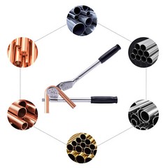 5/16&Prime; Tube Bender 0-180&ordm; for Copper, Aluminum & Steel Pipes, Lightweight
