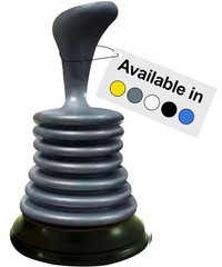 Mini Sink Plunger Clog Remover HeavyDuty Suction Ergonomic Grip 7 Inch Silver