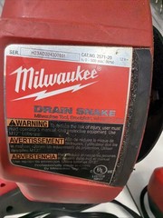 Milwaukee Cord Free Drain Snake 5/16&Prime;X25&prime; Cable 2571-20 M12
