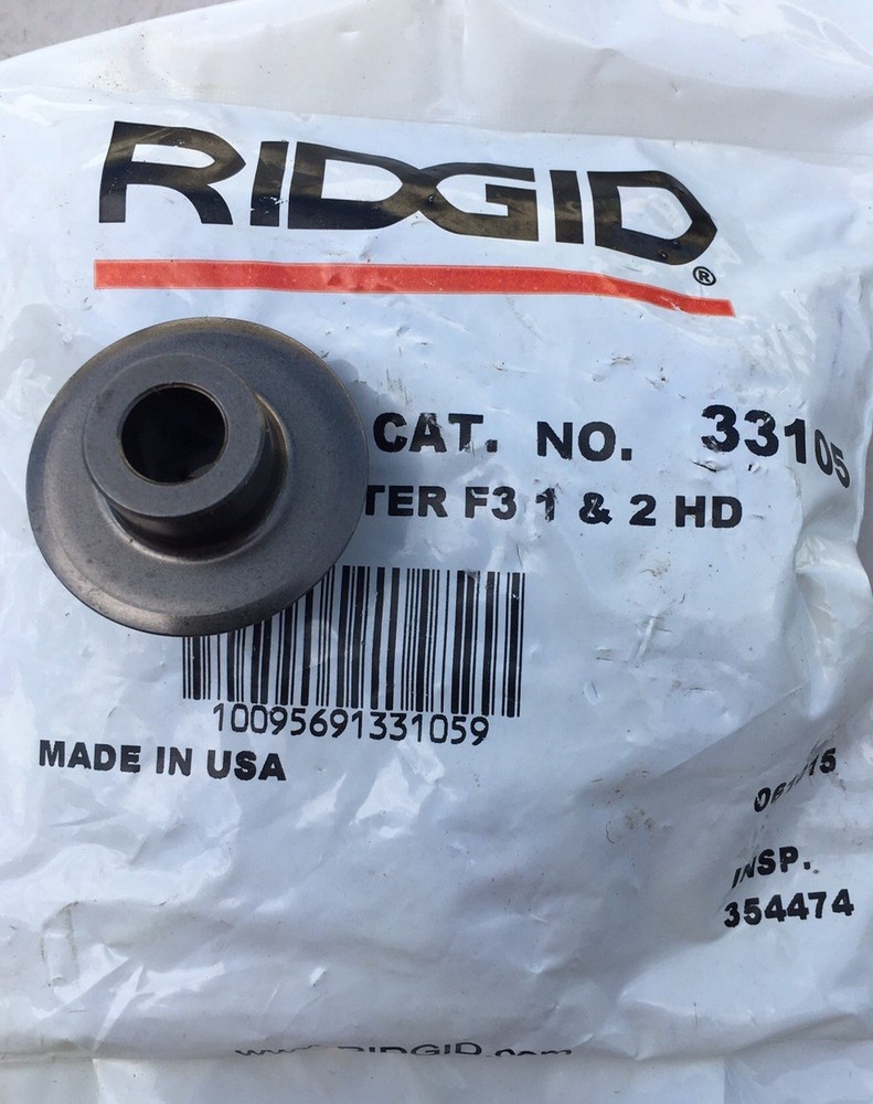 Ridgid 33105 F3 & 2 Heavy Duty Cutter Wheel Fits 1-A,2-A,42-A & 42