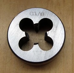 1/8&Prime; &ndash; 28 BSPP Right hand Thread Pipe Die