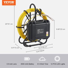 9 Inch 70m/230ft Sewer Camera Drain Pipe Inspection Camera LCD Monitor HD