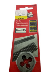 Vermont American 21235 Metric Hex Die 8MM &ndash; 1.25MM