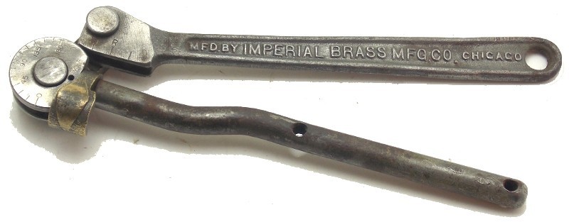 Vintage Imperial Brass MFG Co Tubing Hand Bender 1/4&Prime; OD 9/16&Prime; R Made USA Used