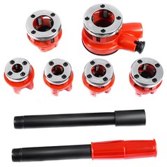 IRONMAX New Ratchet Ratcheting Pipe Threader Kit Set w/ 6 Dies and Storage Case