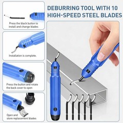 Ratcheting Tube Cutter+Deburring Tool Set for Copper PVC Pipe HVAC Plumbing Auto