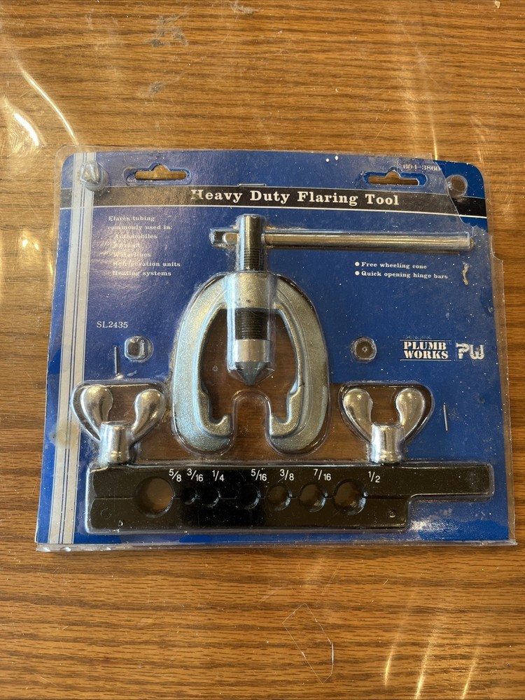 Heavy Duty Flaring Tool For Tubing 5/8-3/16 Inch Sizes