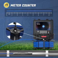 9&rdquo; 30M HD DVR Sewer Camera Pipe Inspection Camera 23mm Video Cam Meter Counter