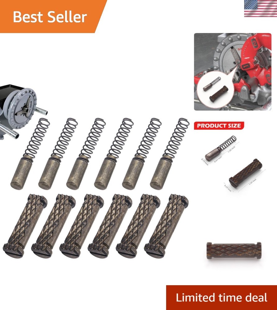 High-Performance 2 Set of 44715 Chuck Jaws for RIDGID Pipe Threading Machines