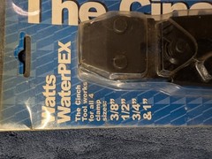 Watts WaterPEX The Cinch Tool PEX Clamp Cinch Tool 3/8 1/2 3/4 1 in