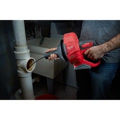 Milwaukee 2571-21 M12 Drain Snake Kit, 5/16&Prime; x 25&prime; Bulb Cable, Storage Bucket