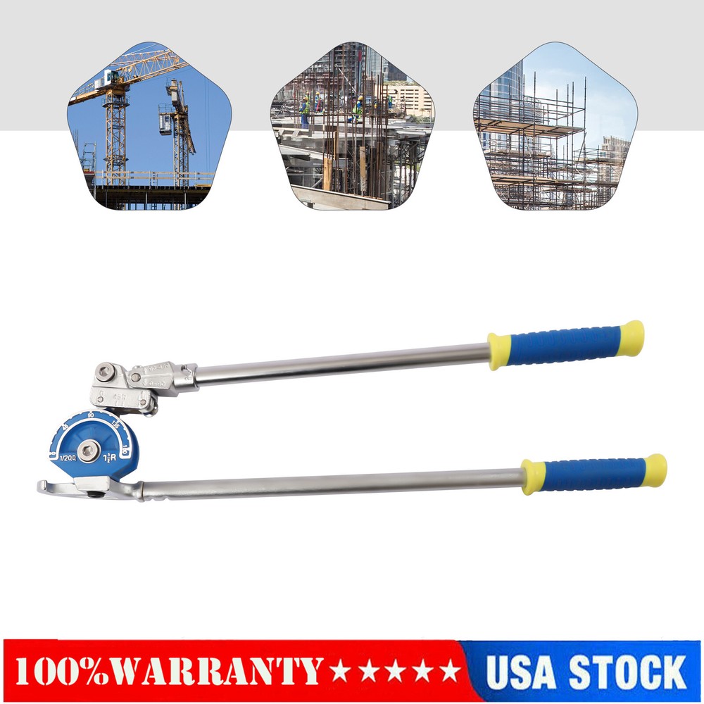 Manual Bending Tube Bender 1/2 inch Pipe Bending Capacity 180 Degrees Device US