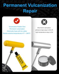 Tire Repair Kit with Plugs, Tire Plug Kit Heavy Duty Professional for Car, AT&hellip;
