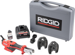 72553 Model RP 115 Mini Press Tool and Battery Kit with 1/2&Prime; to 3/4&Prime; Propress Pr