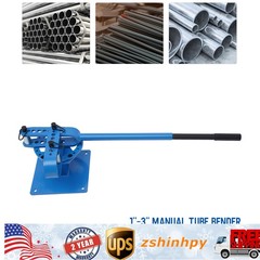 1-3&Prime; 7 Dies Metal Square Round Bar Bend Manual Metal Pipe Tube Steel Bender