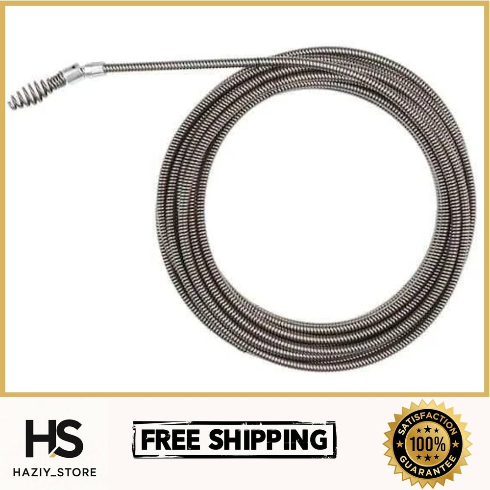 NEW Replacement Cable Drop Head Cable 1/4in x 25ft TRAPSNAKE Drum Auger