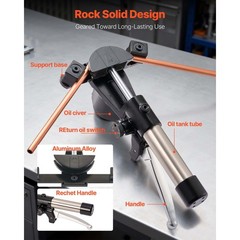 Uimoso Hydraulic Tube Bender Kit for Copper Pipes, 1/4 to 7/8 In,Includes 7 Dies