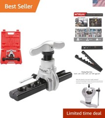 Portable Flaring Tool Kit with 7 Sizes for Easy HVAC and Plumbing Projects