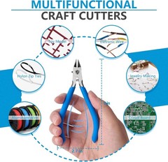 Wire Cutters, 5&Prime; Electronic Needle Flush Cutters, Ultra-Sharp Crafts Diagonal