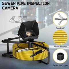 Sewer Camera 4.3 In LCD Monitor 98.4FT/30M HD Drain Pipe Inspection Camera