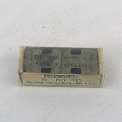 Drop Head Pipe Dies Vintage 1/4&rdquo; Ridgid Made In USA Old New Stock NPT
