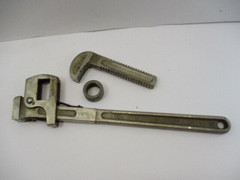 DUNLAP Tools 18&Prime; PIPE WRENCH Made of TOOL STEEL Drop Forged in USA Bright EC