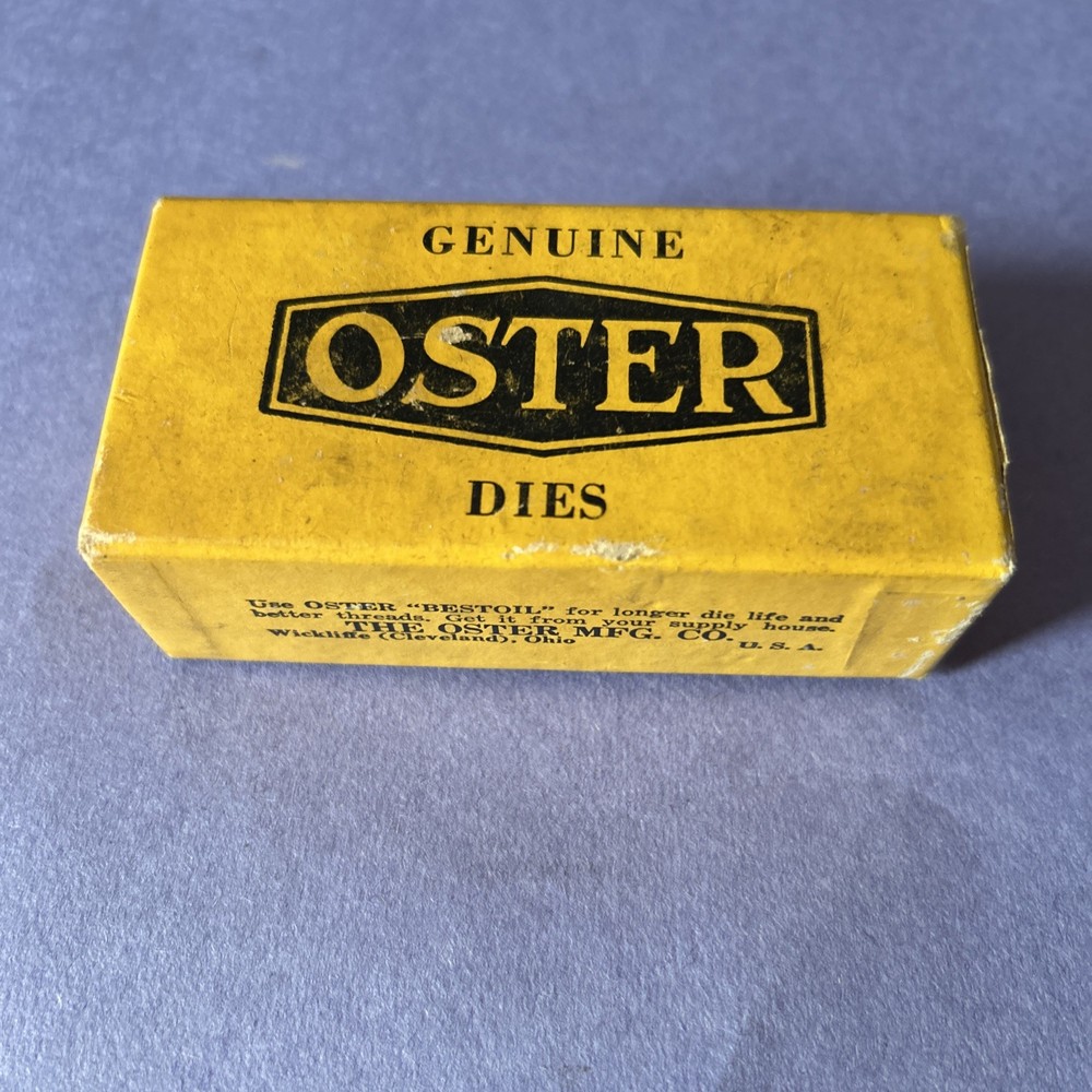 Genuine OSTER Dies X1 high speed steel 3/4&rdquo; N.C. BOLT