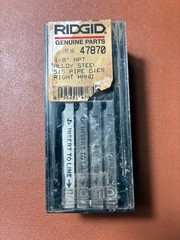 Ridgid 47870 1/8&Prime; NPT Alloy Steel 515 Universal Pipe Dies Set