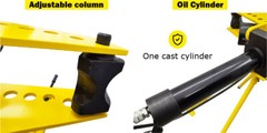 Manual Hydraulic Round Pipe Bender Machine Tripod Split Type with Separable Pump