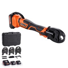 Uimoso 18V Press Tool Kit for 1/2&Prime; 3/4&Prime; 1&Prime; PEX Pipe Stainless Steel Ring