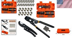 Universal PEX Crimping Tool for Stainless Steel Clamps &ndash; 20PCS + 10PCS Included