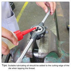 M4 x 0.7 Metric Adjustable Round Die Machine Thread Threading Die 25.5mm OD
