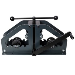 3-in-1 Pipe Bender w/ 3 Dies for Tube Up to 1.5&Prime; Green Manual Rolling Machine