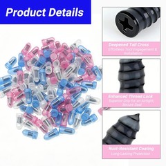 100PCS Tire Repair Rubber Nail Kit, Premium Spiral Screw-in Tire Plugs with 3&hellip;