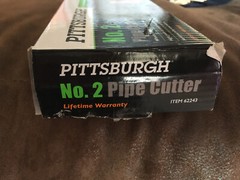 New No.2 Pipe Cutter, Cuts up to 2-1/2&Prime; By PITTSBURGH