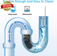 2 Pcs Flexible Drain Pipe Cleaning Brush, 36&Prime; Extra Long Double Ended Nylon Bris