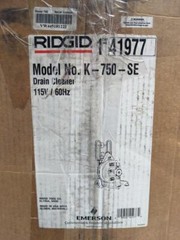 RIDGID K-750 DRUM DRAIN CLEANING MACHINE KIT 115V 200FT 200RPM 3/4&Prime;X100&prime; NEW B2