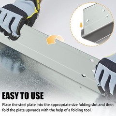 12 Inch Sheet Metal Manual Folding Tool 3/8&Prime; & 1&Prime; Depth Gauge Heavy Duty